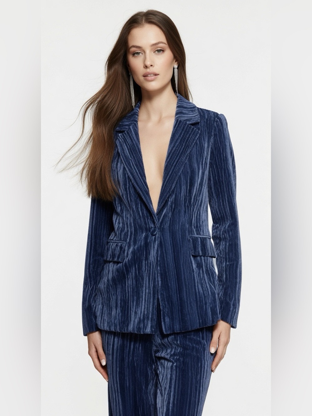 TOPSHOP Crinkle Velvet Jacket - Picture 5 of 13